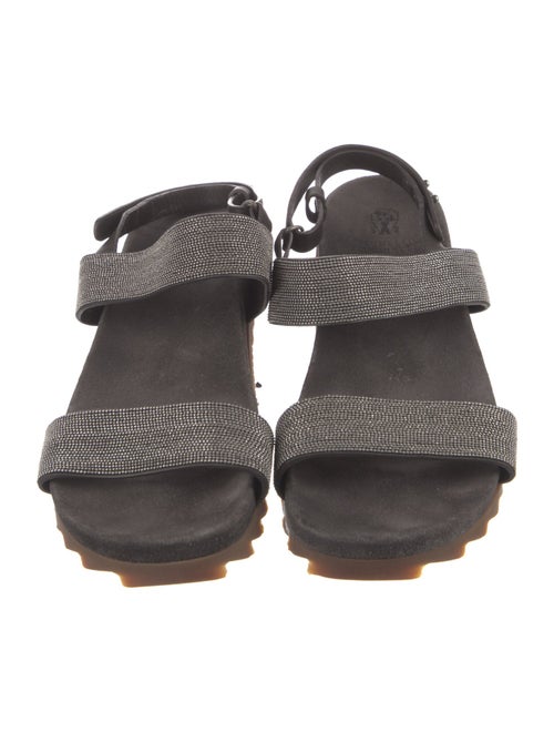 Brunello Cucinelli Monili Suede Slides