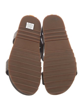 Brunello Cucinelli Monili Suede Slides
