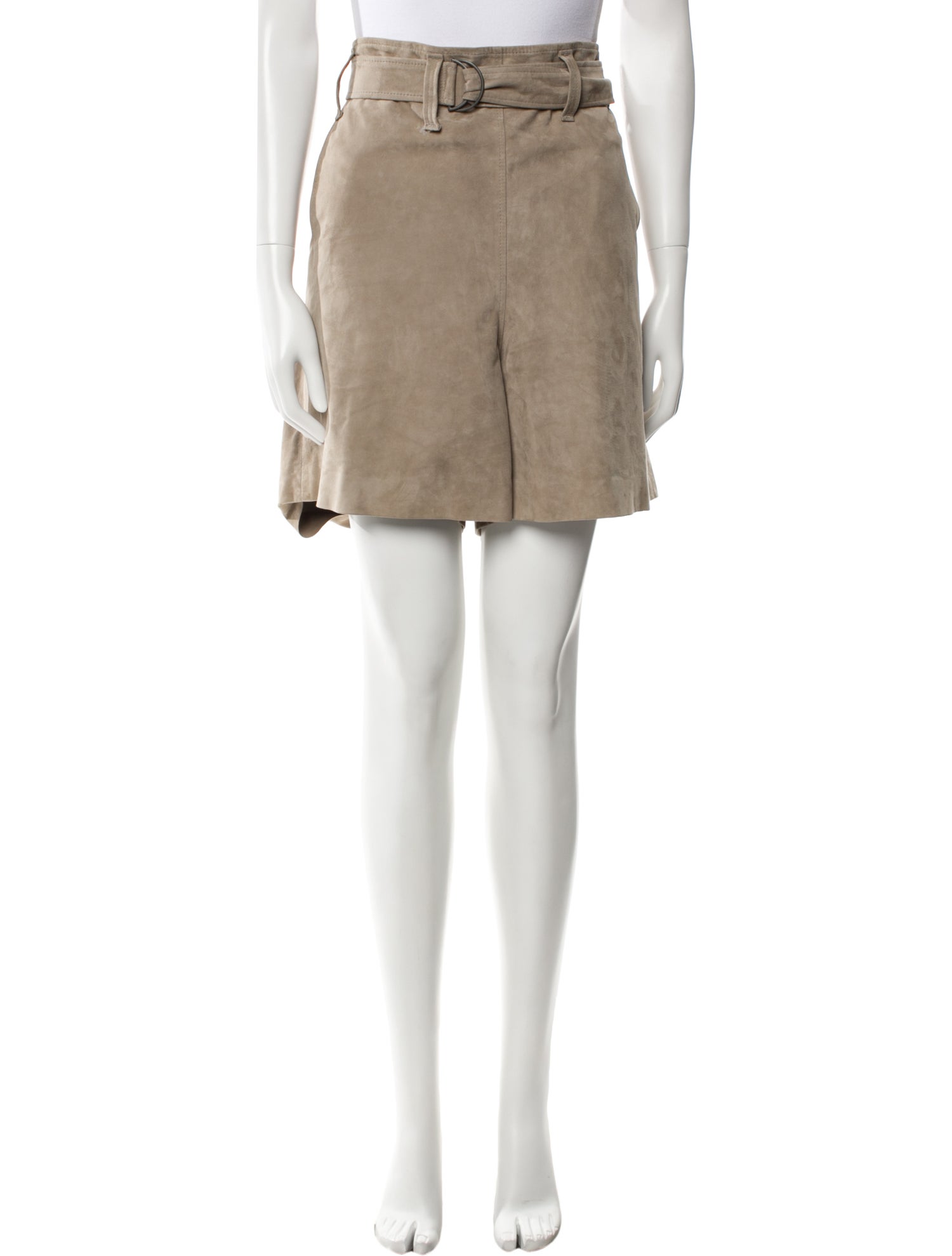 Brunello Cucinelli Leather Mini Shorts