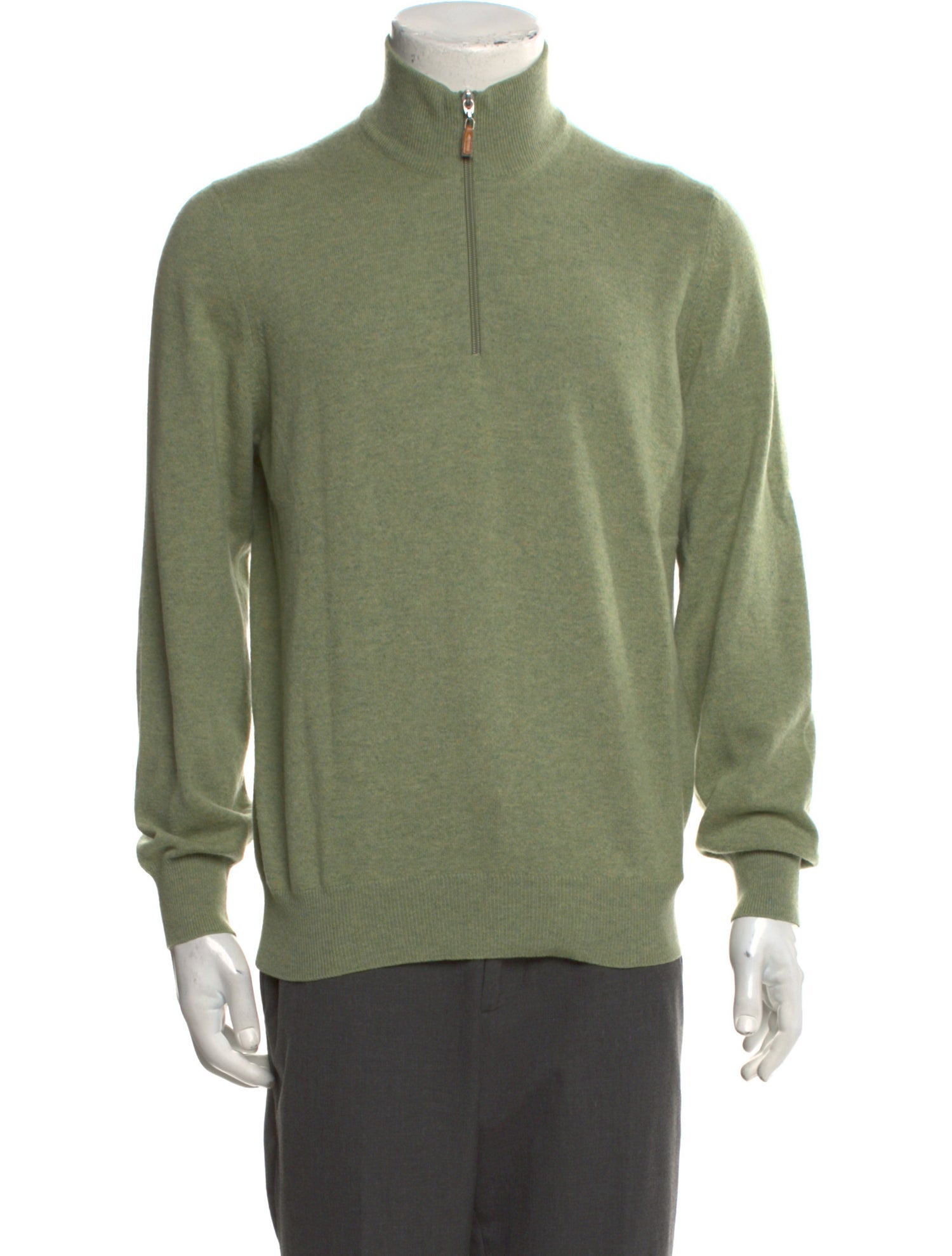 Brunello Cucinelli Cashmere Turtleneck Polo Sweater