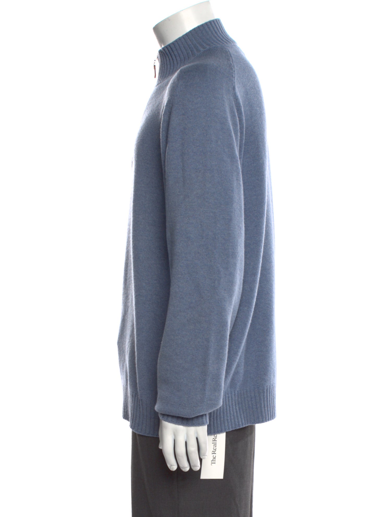 Brunello Cucinelli Cashmere Mock Neck Polo Sweater