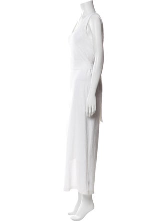 Brunello Cucinelli Scoop Neck Long Dress