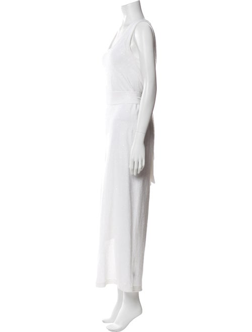 Brunello Cucinelli Scoop Neck Long Dress