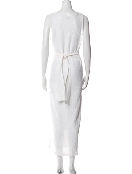 Brunello Cucinelli Scoop Neck Long Dress