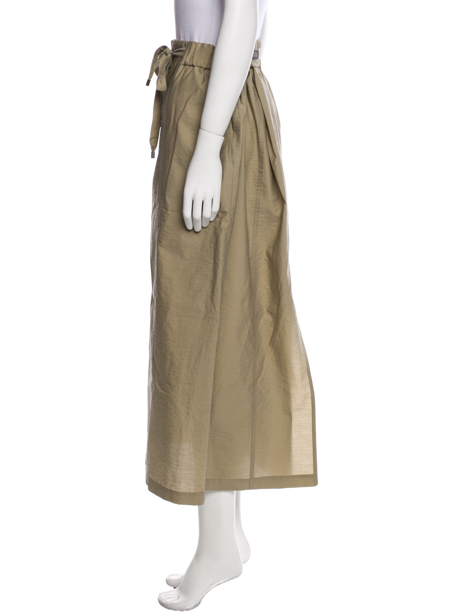 Brunello Cucinelli Virgin Wool Midi Length Skirt