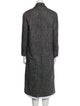 Brunello Cucinelli Virgin Wool Tweed Pattern Peacoat