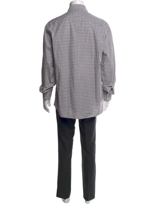 Brunello Cucinelli Plaid Print Long Sleeve Shirt