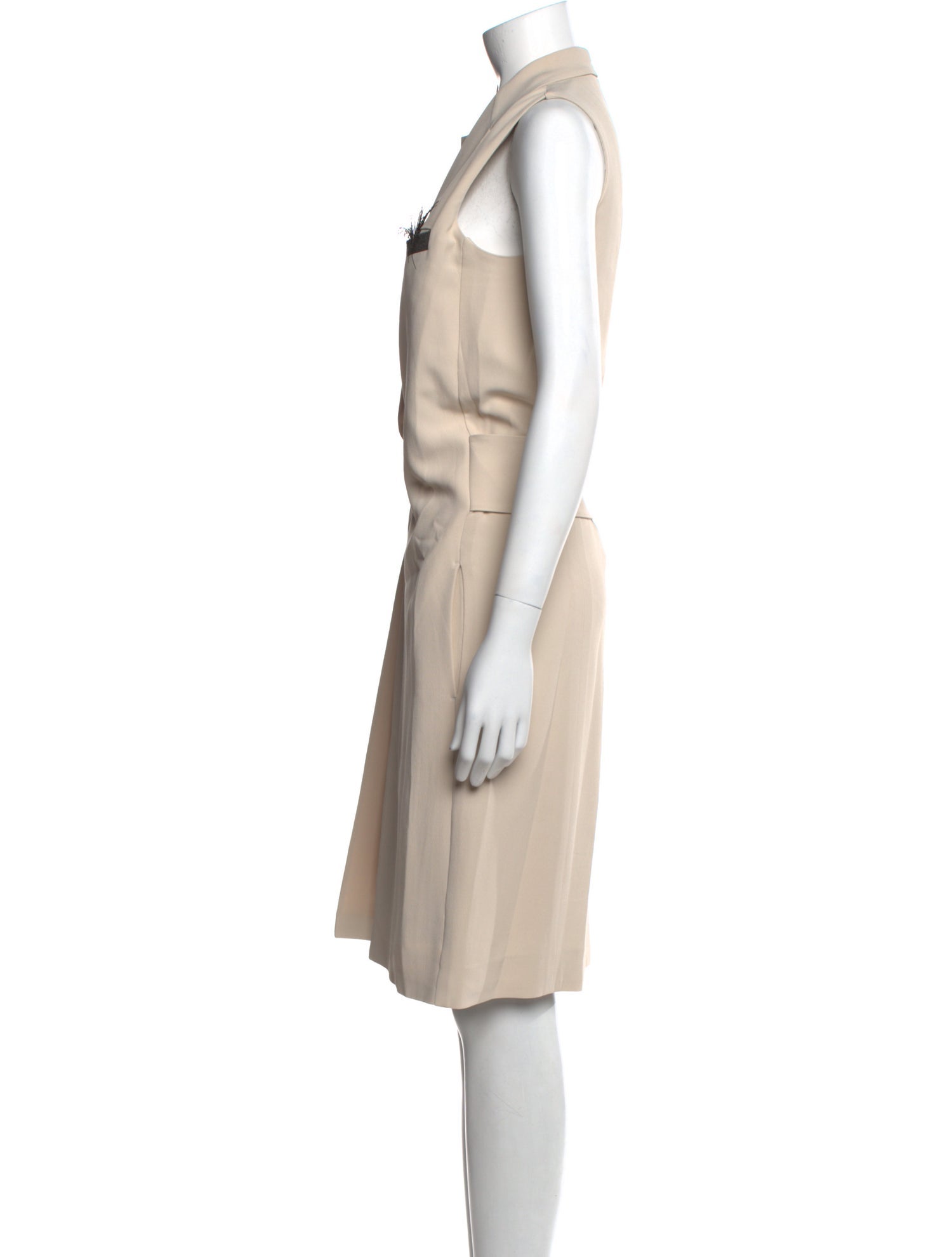 Brunello Cucinelli Crew Neck Knee-Length Dress