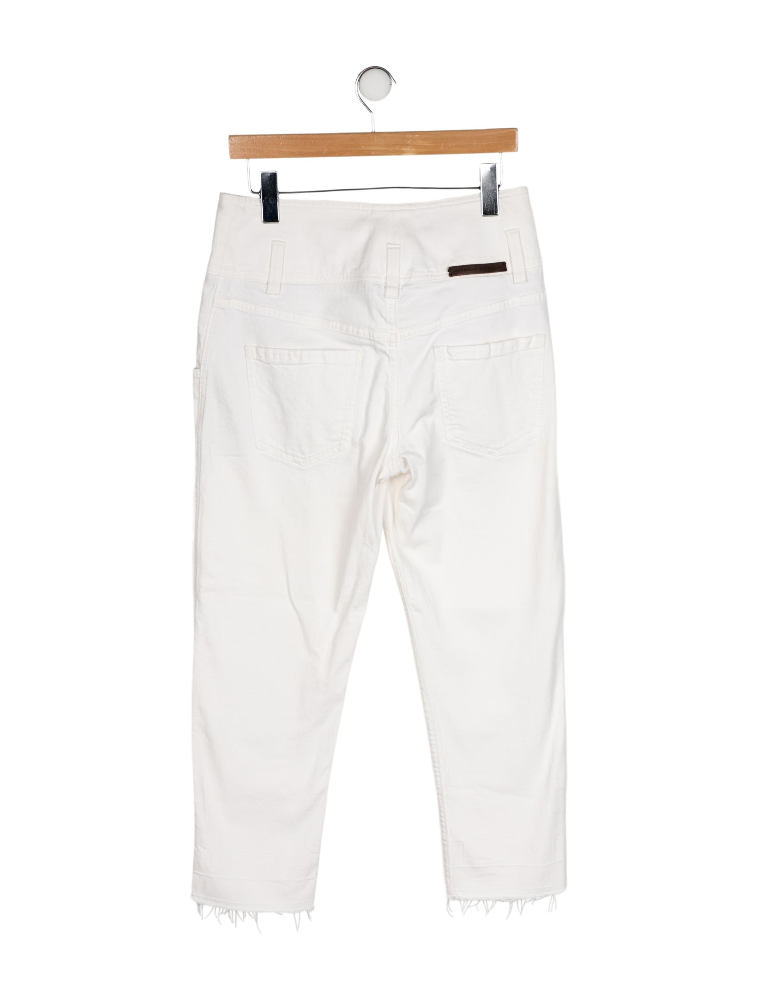 Brunello Cucinelli High-Rise Straight Leg Jeans