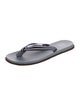 Brunello Cucinelli Canvas Striped Flip Flops