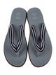 Brunello Cucinelli Canvas Striped Flip Flops