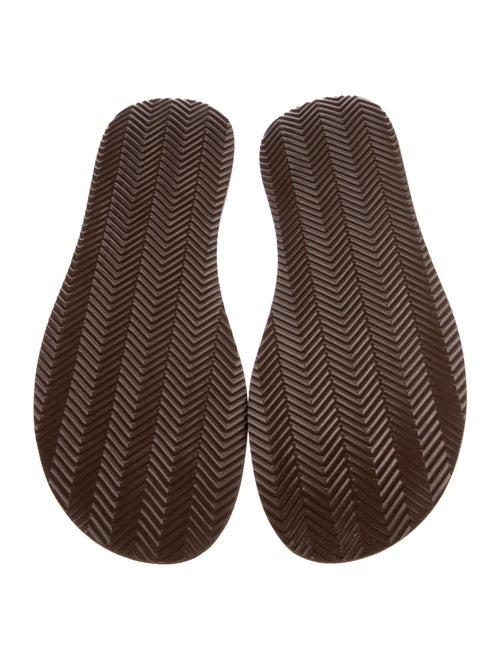 Brunello Cucinelli Canvas Striped Flip Flops