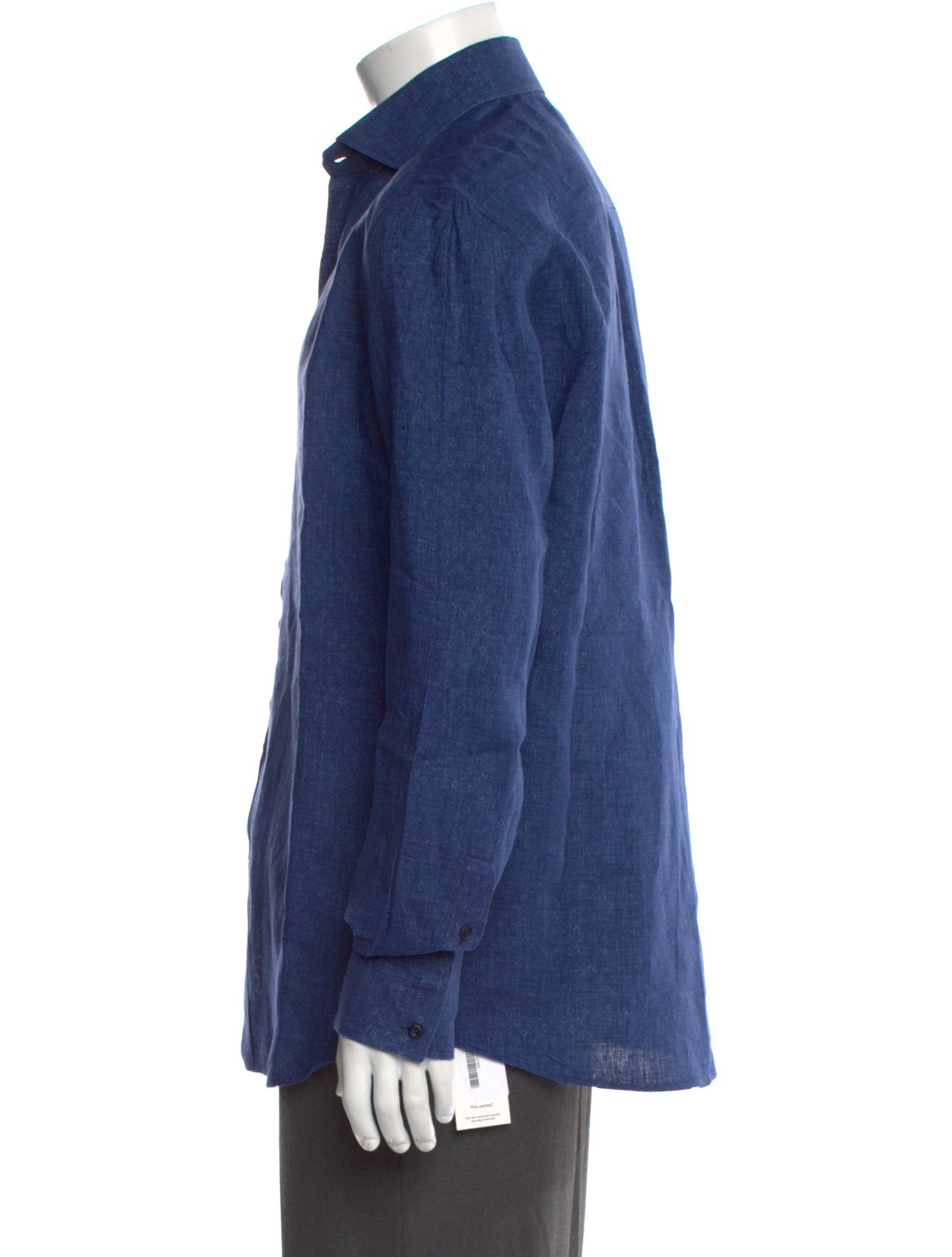 Brunello Cucinelli Linen Long Sleeve Dress Shirt