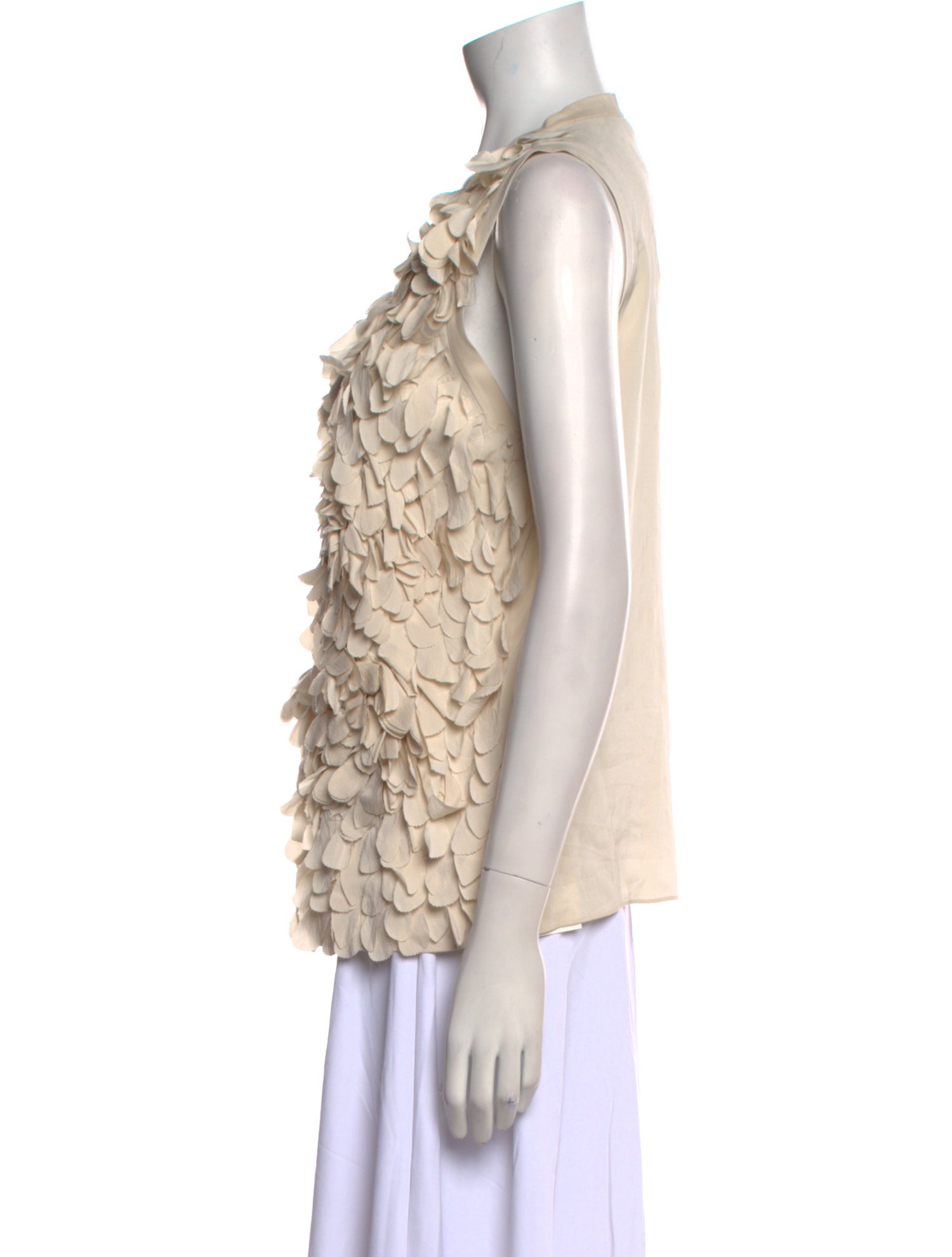 Brunello Cucinelli Silk Scoop Neck Top w/ Tags