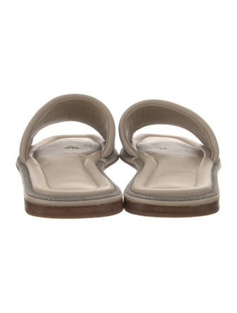 Brunello Cucinelli Monili Leather Flats