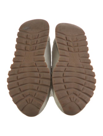 Brunello Cucinelli Suede Colorblock Pattern Sneakers