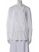 Brunello Cucinelli V-Neck Long Sleeve Blouse