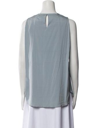 Brunello Cucinelli Silk Crew Neck Top
