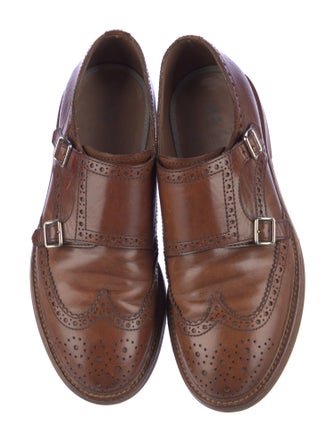 Brunello Cucinelli Leather Monk Straps