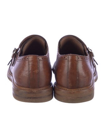 Brunello Cucinelli Leather Monk Straps