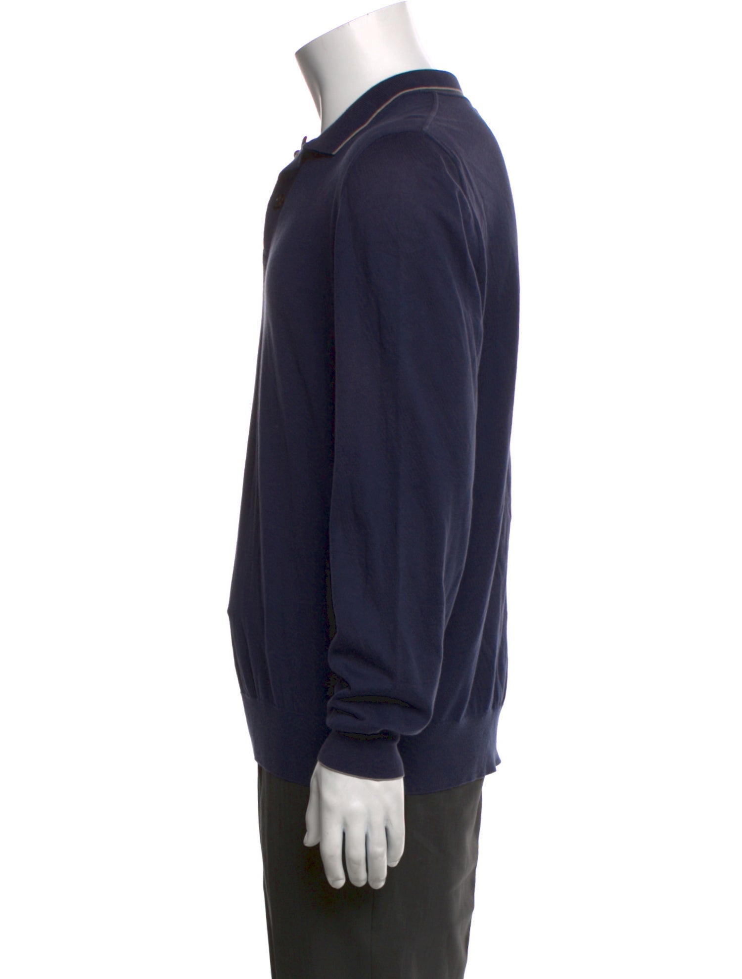 Brunello Cucinelli Crew Neck Long Sleeve Polo Sweater