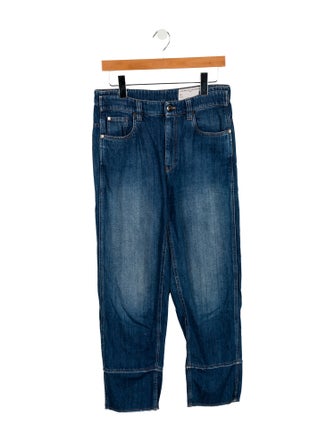 Brunello Cucinelli High-Rise Straight Leg Jeans