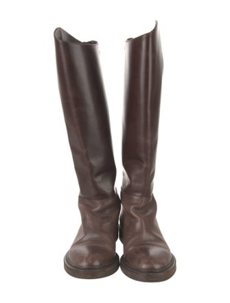 Brunello Cucinelli Leather Riding Boots
