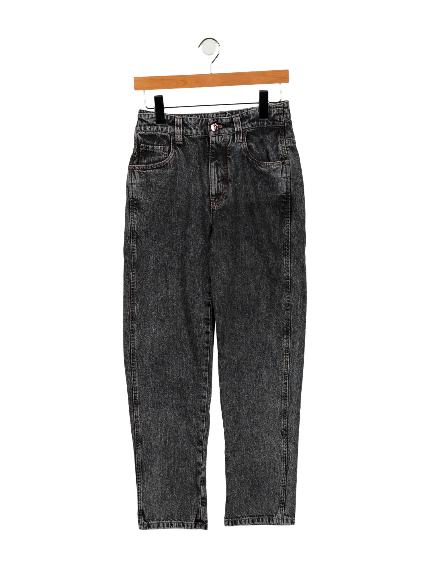 Brunello Cucinelli Mid-Rise Straight Leg Jeans