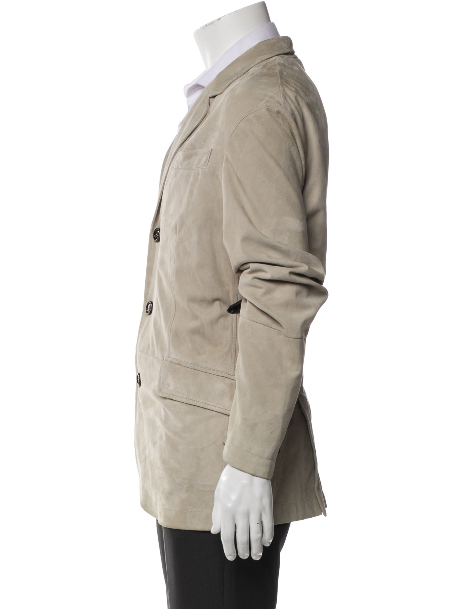 Brunello Cucinelli Leather Utility Jacket