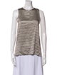 Brunello Cucinelli Silk Striped Top