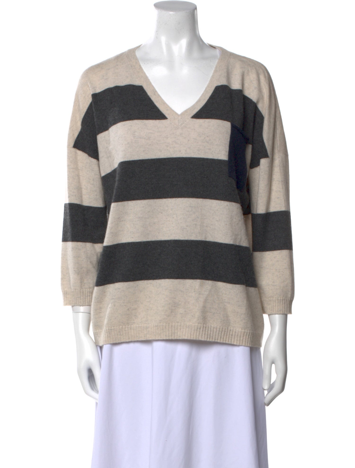 Brunello Cucinelli Cashmere Striped Sweater
