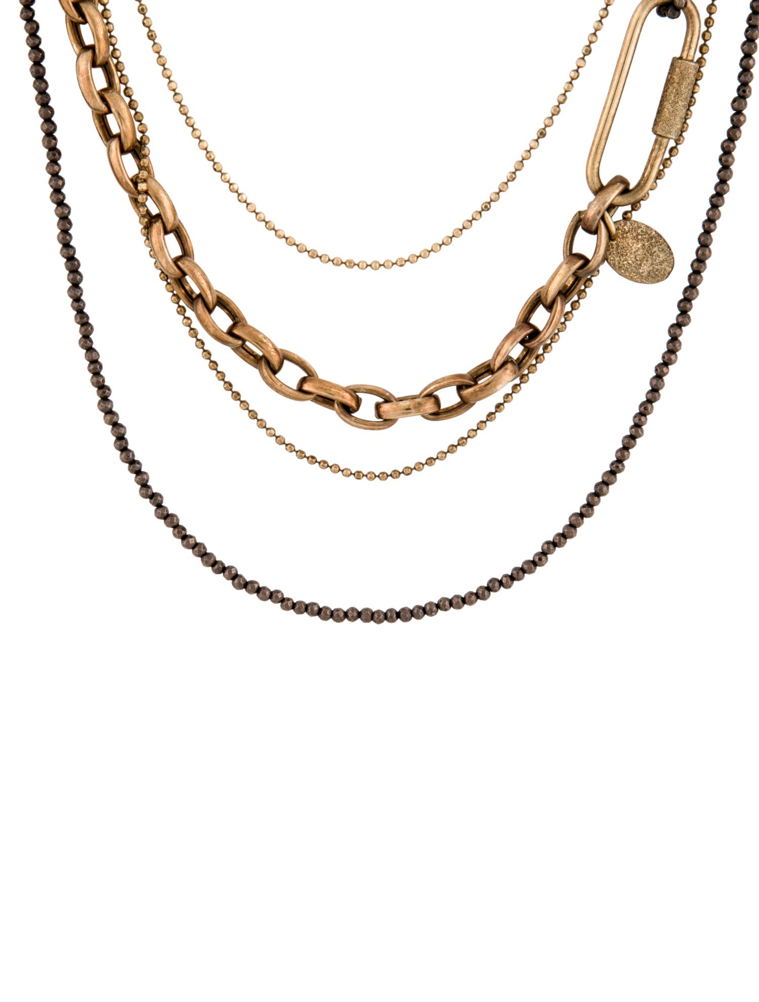 Brunello Cucinelli Mixed Multistrand Chain Necklace