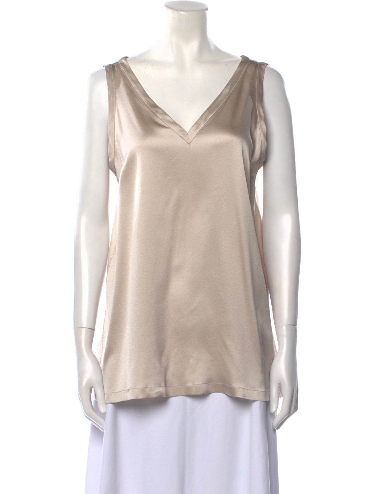 Brunello Cucinelli Silk V-Neck Tunic