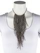 Brunello Cucinelli Monili Beads Fringe Collar Necklace