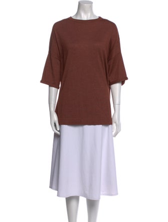 Brunello Cucinelli Cashmere Scoop Neck T-Shirt