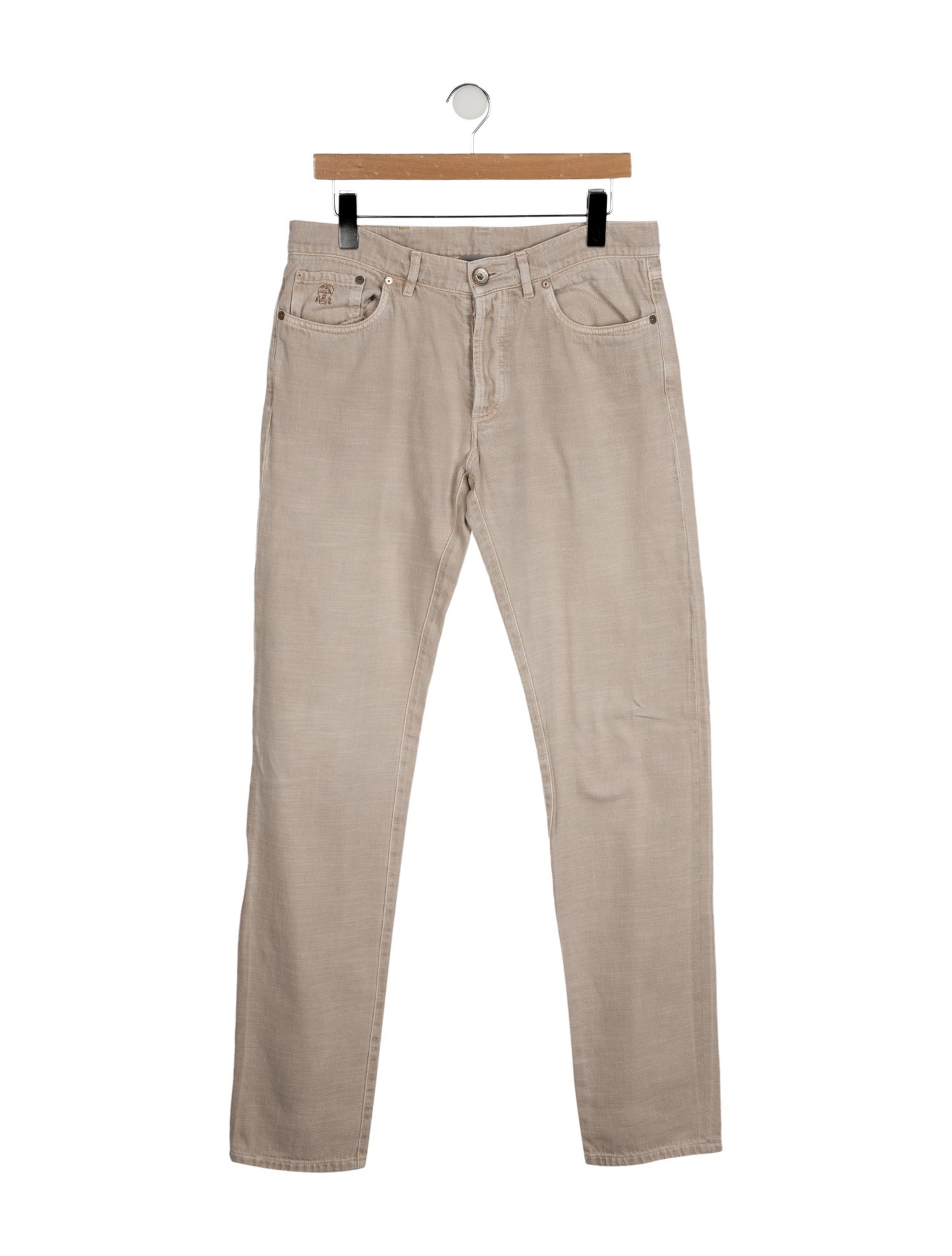 Brunello Cucinelli Mid-Rise Straight Leg Jeans