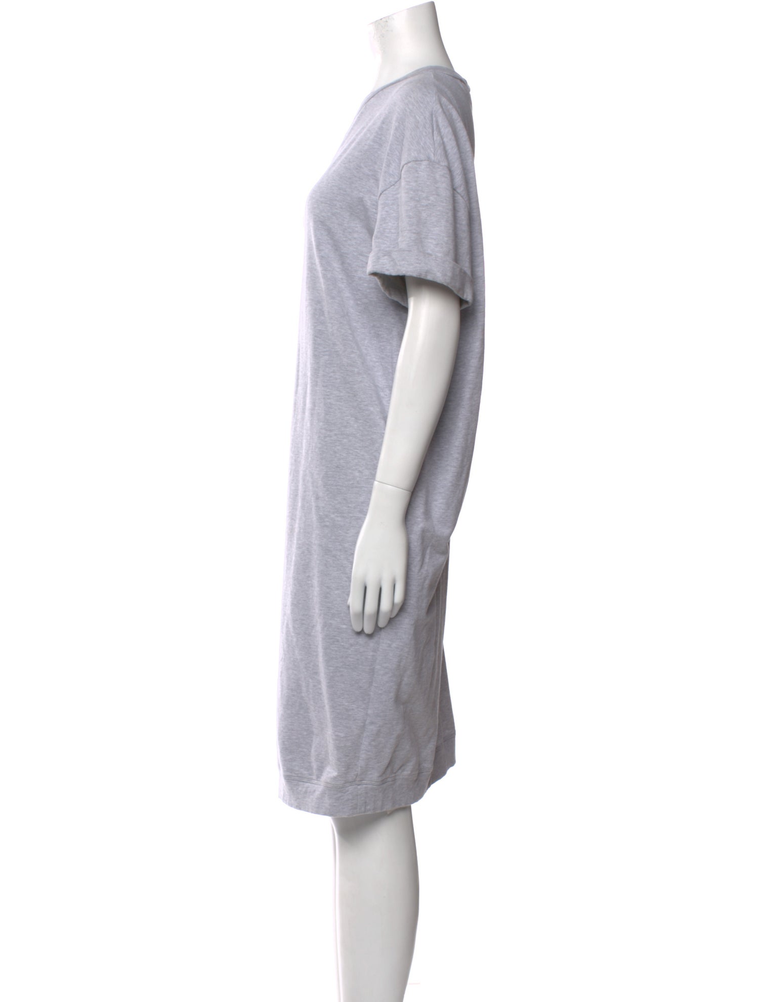 Brunello Cucinelli Crew Neck Knee-Length Dress