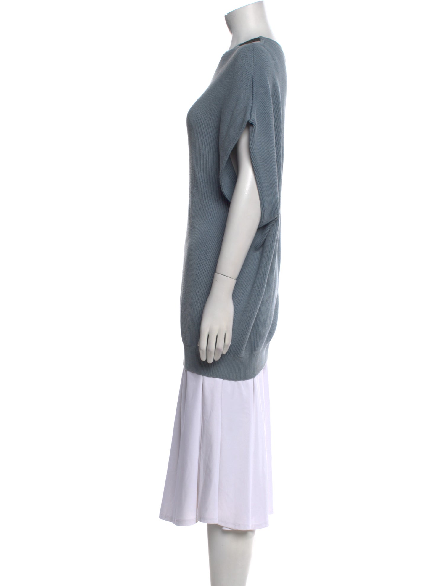 Brunello Cucinelli Scoop Neck Short Sleeve Tunic