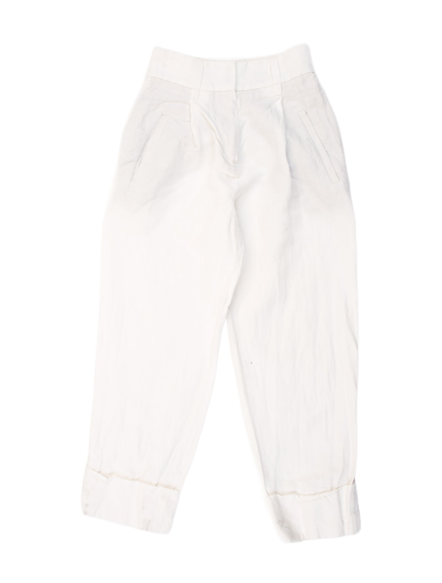 Brunello Cucinelli Linen Straight Leg Pants