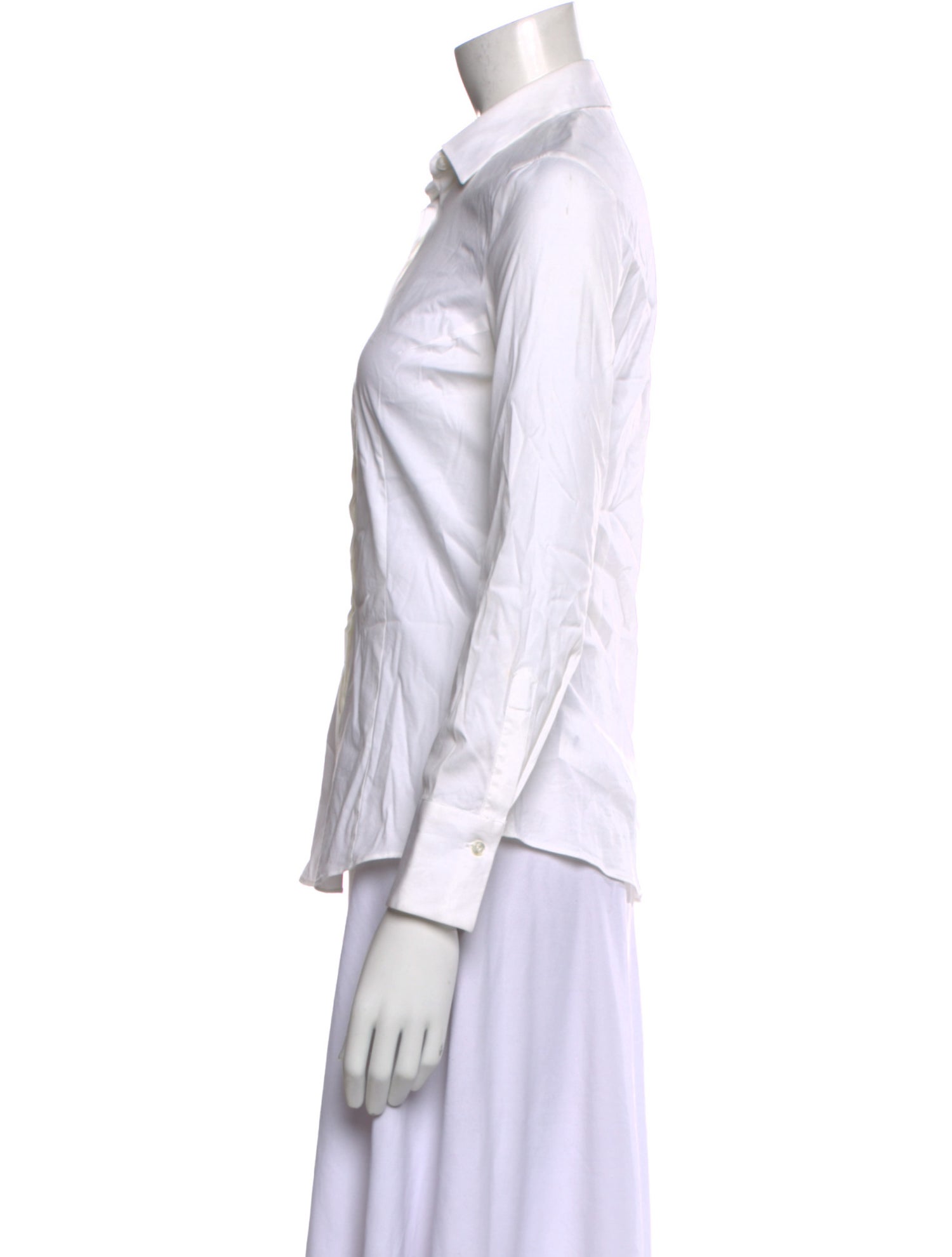 Brunello Cucinelli Long Sleeve Button-Up Top