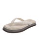 Brunello Cucinelli Monili Suede Flip Flops