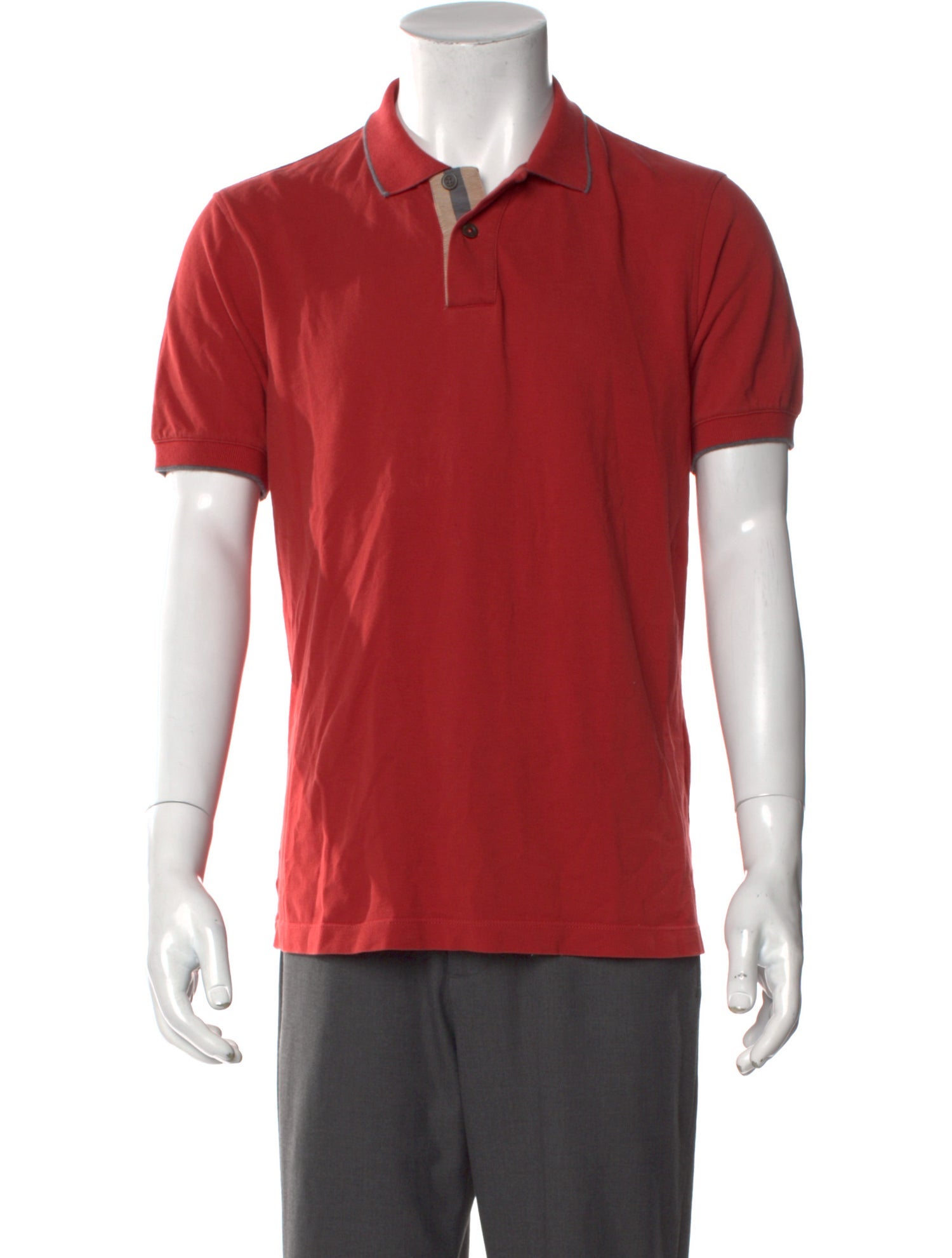 Brunello Cucinelli Collar Short Sleeve Polo Shirt