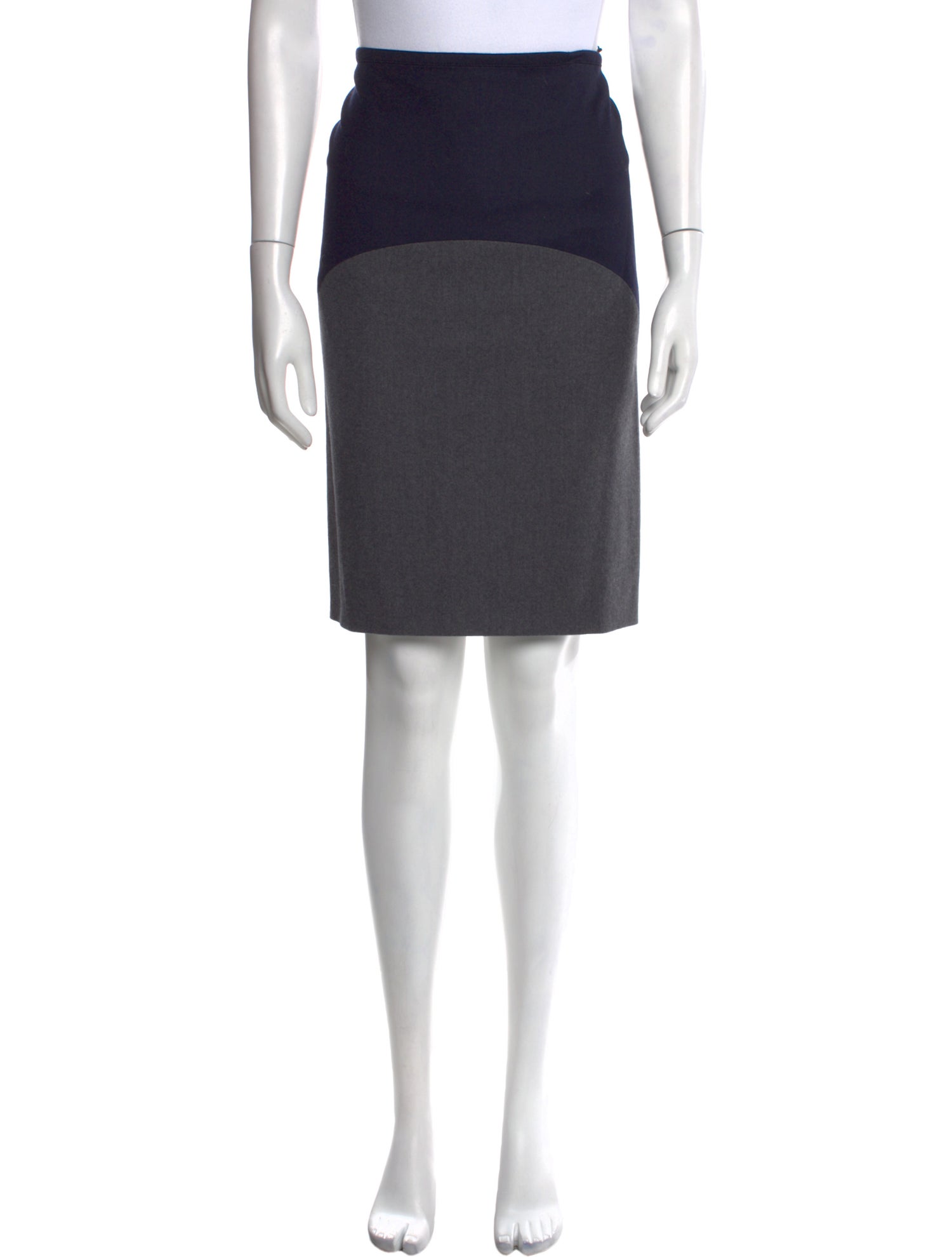 Brunello Cucinelli Virgin Wool Knee-Length Skirt
