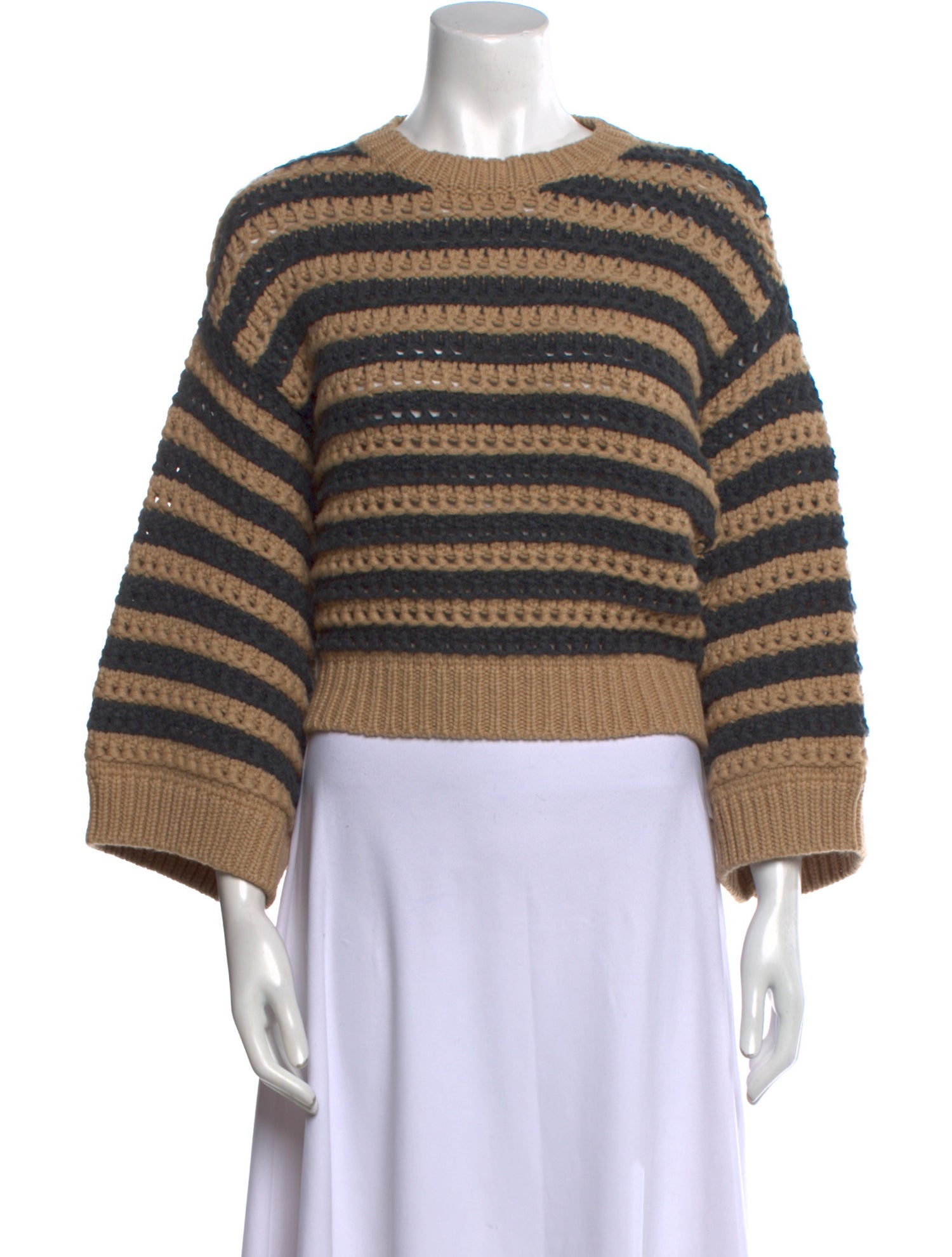 Brunello Cucinelli Virgin Wool Striped Sweater