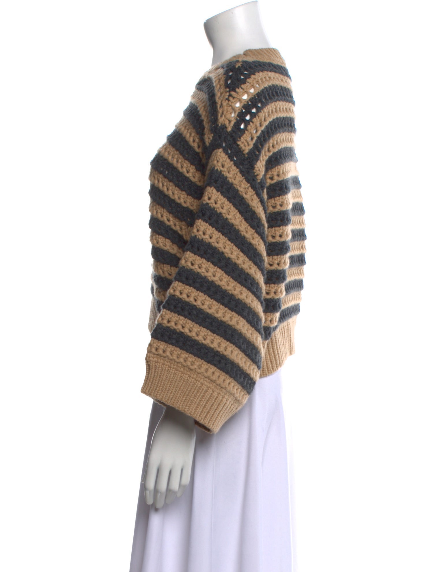 Brunello Cucinelli Virgin Wool Striped Sweater