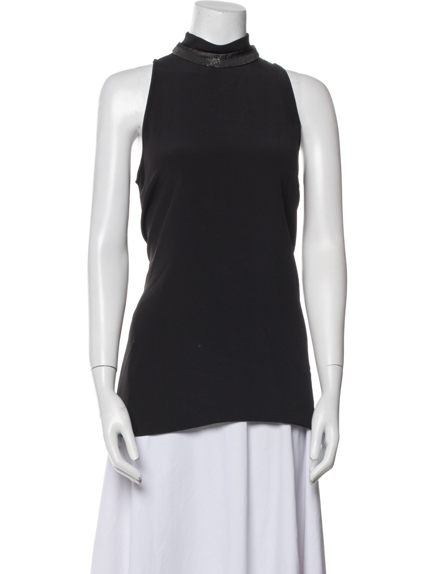 Brunello Cucinelli Turtleneck Sleeveless Top