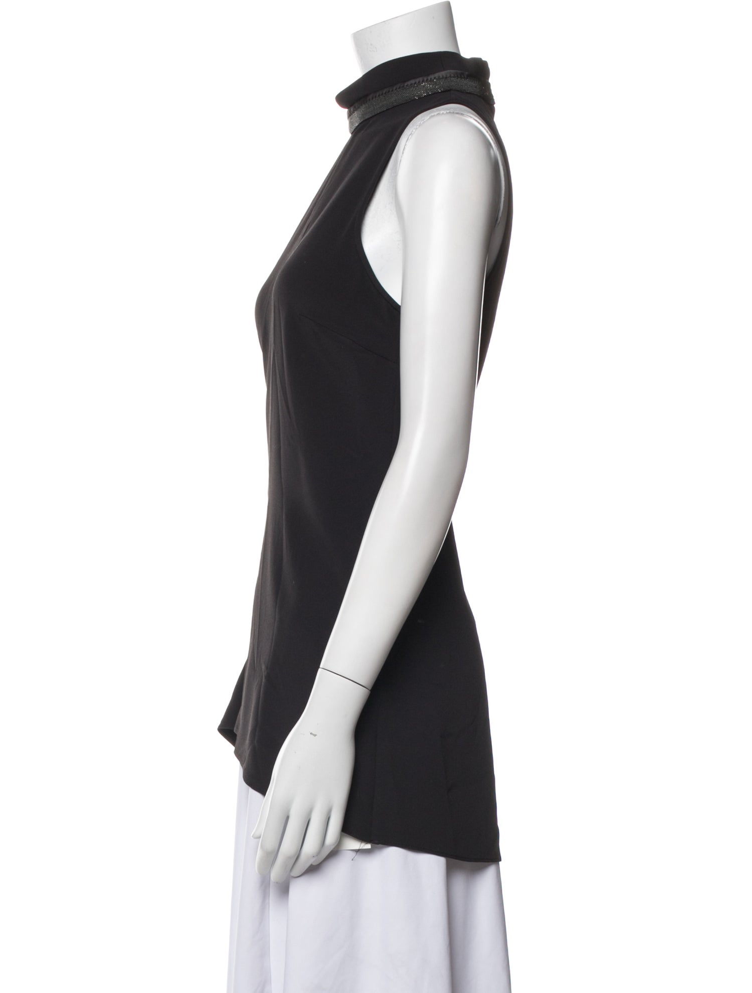 Brunello Cucinelli Turtleneck Sleeveless Top
