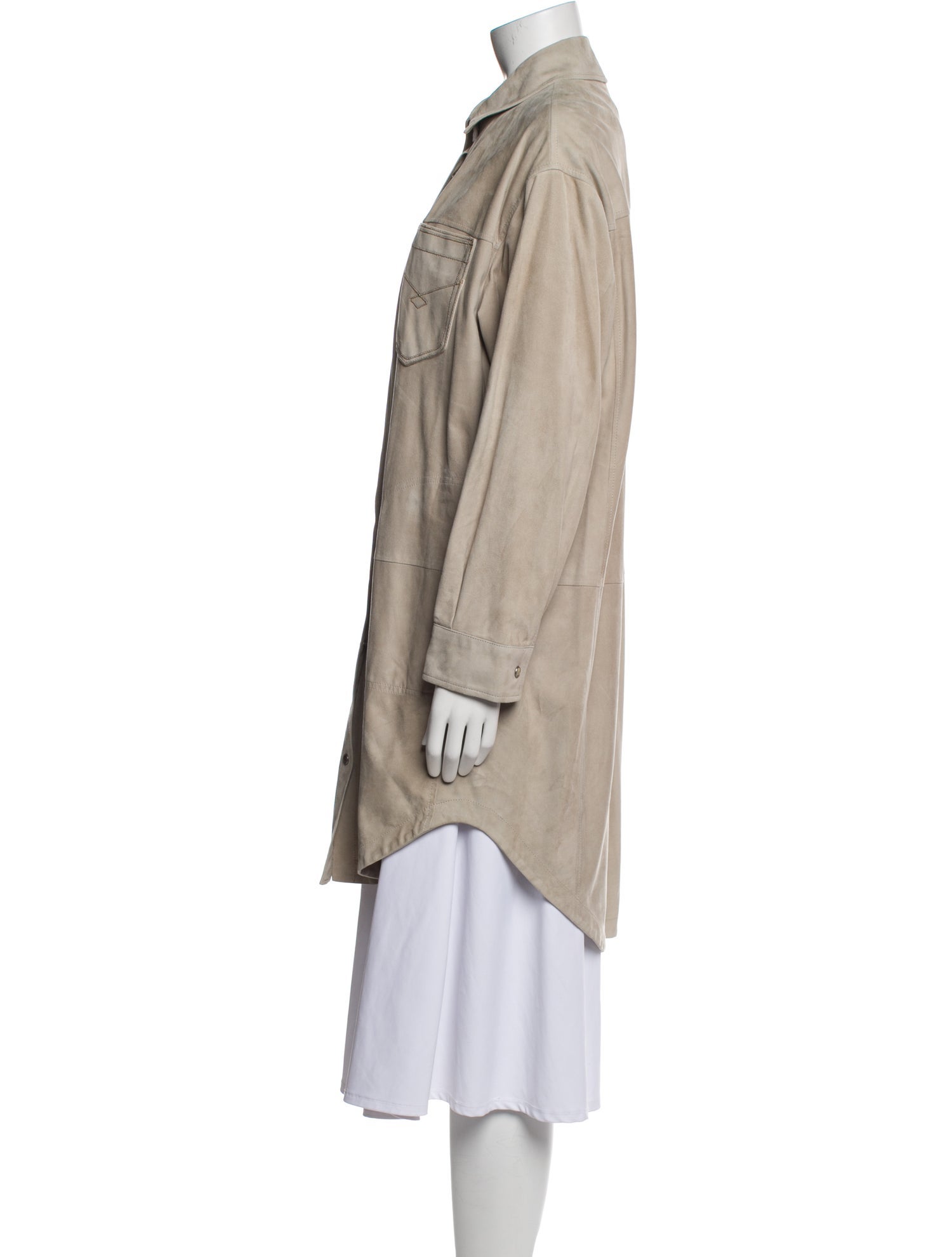 Brunello Cucinelli Leather Utility Jacket