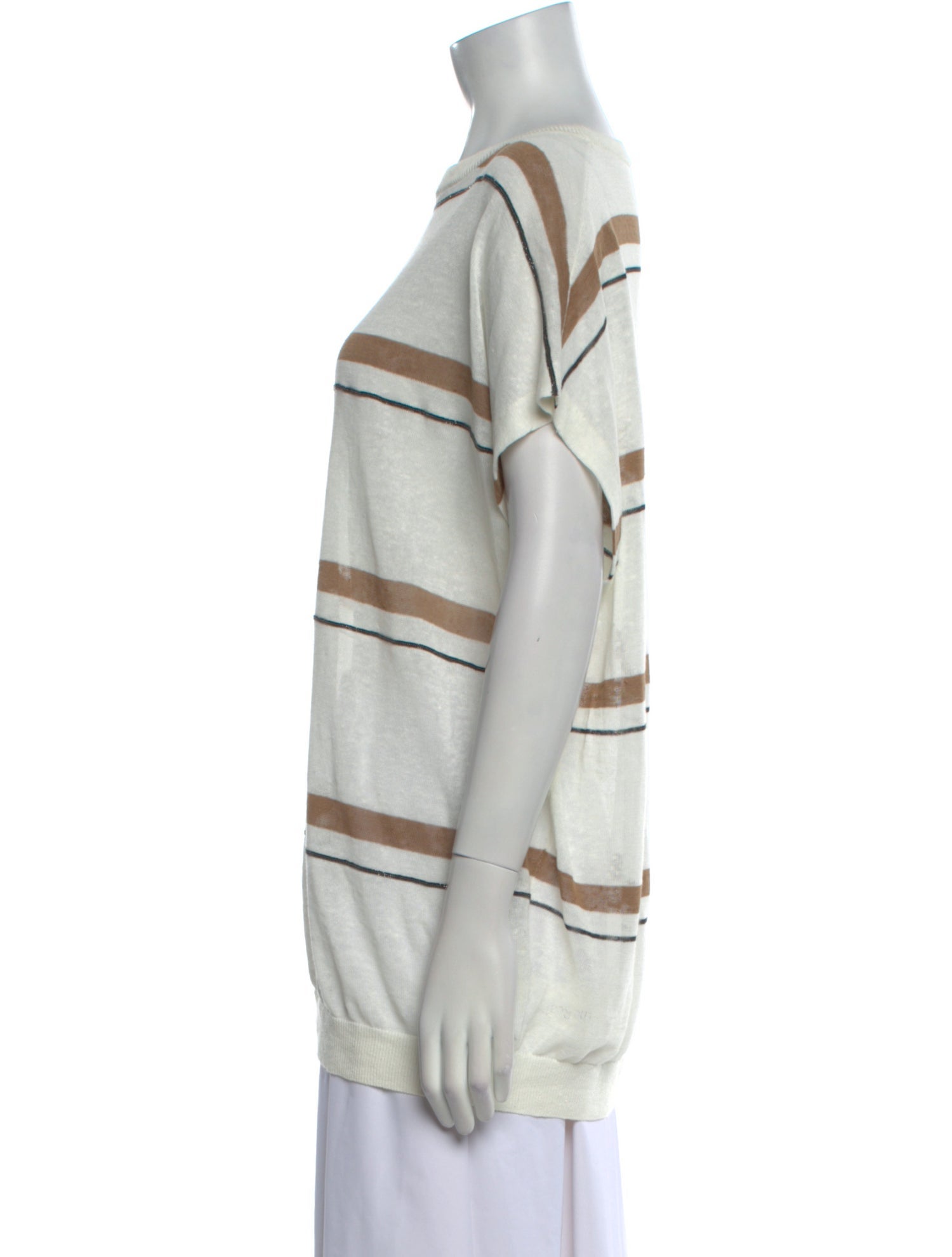 Brunello Cucinelli Linen Striped Tunic