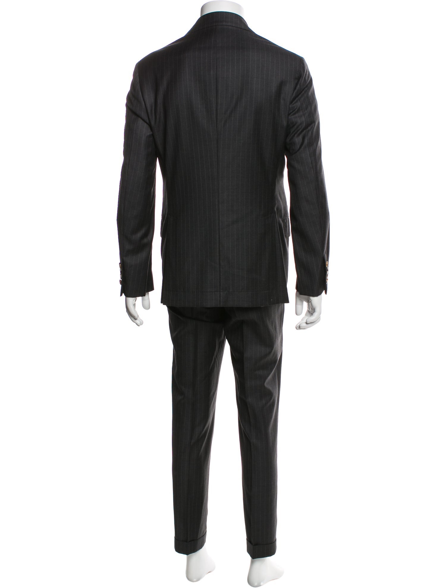 Brunello Cucinelli Virgin Wool Striped Two-Piece Suit